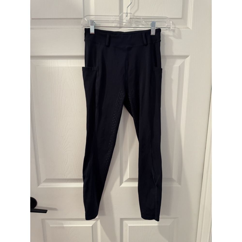 Beroy Black Equestrian Breeches/Riding Pants Youth ‎ sz L Pull On EXCELLENT
